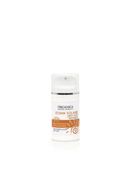 Écran solaire anti-âge SPF50 minéral naturel invisible Organica