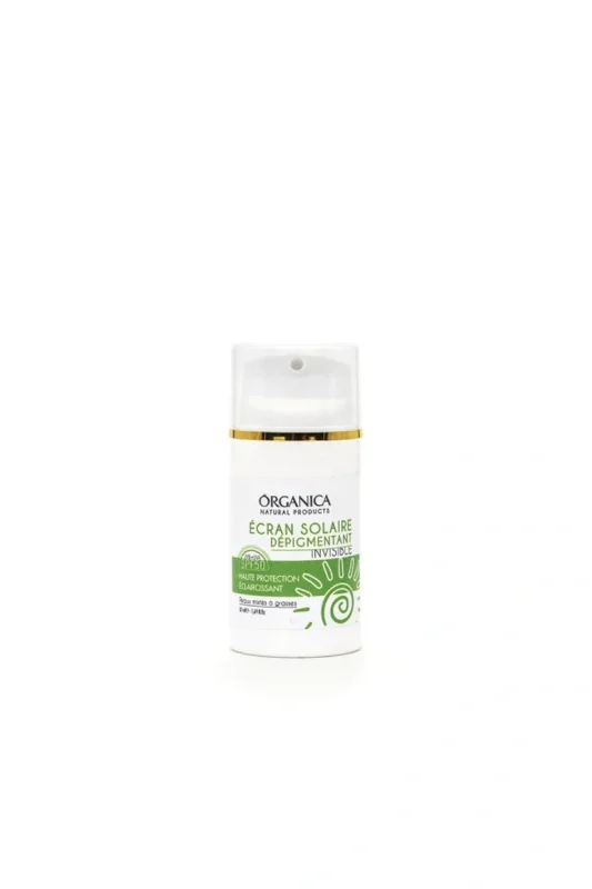 Écran solaire dépigmentant invisible SPF50 minéral naturel Organica