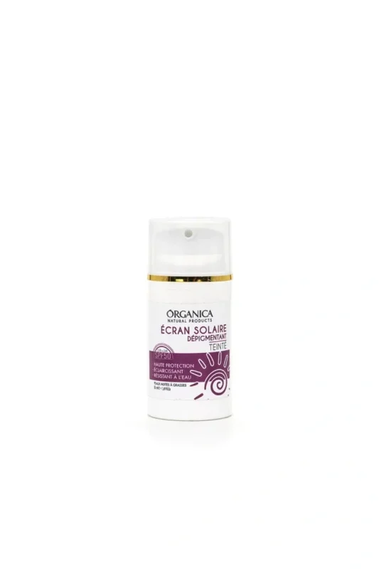 Écran solaire dépigmentant teinté SPF50 minéral naturel Organica