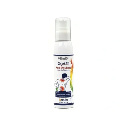 Huile de massage anti-douleur 100% naturelle huiles essentielles Organica