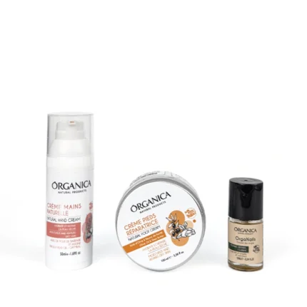 pack mains pieds ongles crème huile Organica