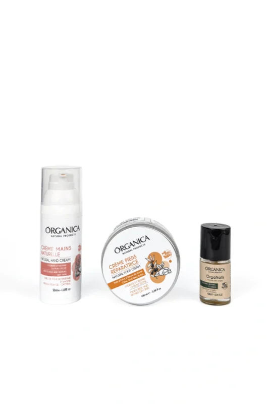 pack mains pieds ongles crème huile Organica