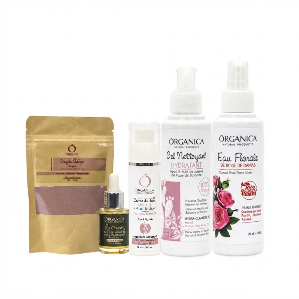 pack hydra glow pack hydra glow argile rouge huile figue barbarie crème anti-âge