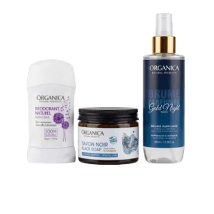 pack hammam homme Glow déodorant savon noir brume